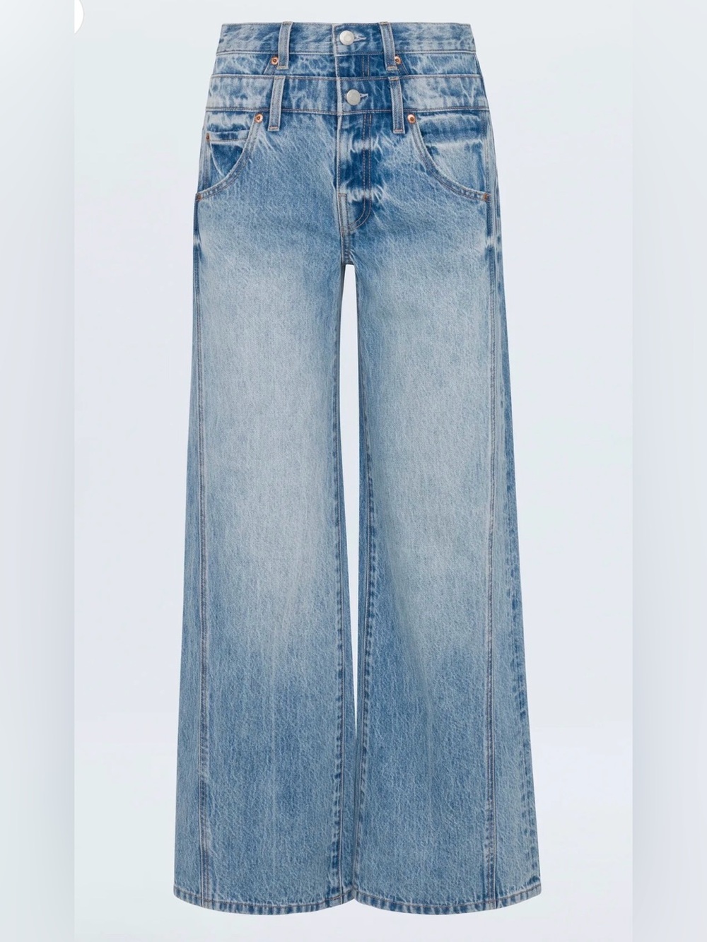 PISTOLA Women’s Light Wash Wide-Leg Jeans - Light Blue - NWT - Picture 1 of 8